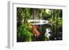 Little White Plantation Bridge-George Oze-Framed Photographic Print