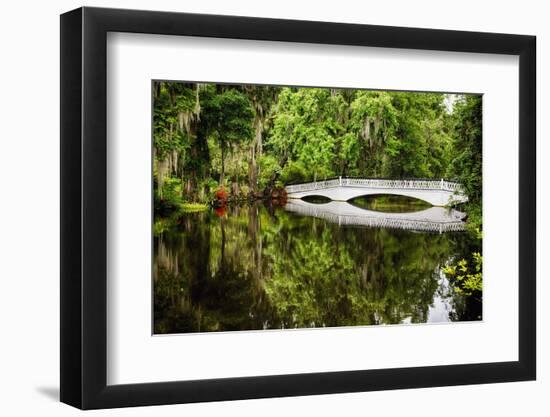 Little White Southern Footbridge-George Oze-Framed Premium Photographic Print