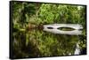 Little White Southern Footbridge-George Oze-Framed Stretched Canvas