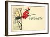 Little Witch in Red-null-Framed Art Print