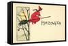Little Witch in Red-null-Framed Stretched Canvas