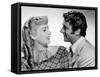 LITTLE WOMEN, 1949 directed by MERVYN LeROY Elizabeth Taylor and Peter Lawford (b/w photo)-null-Framed Stretched Canvas