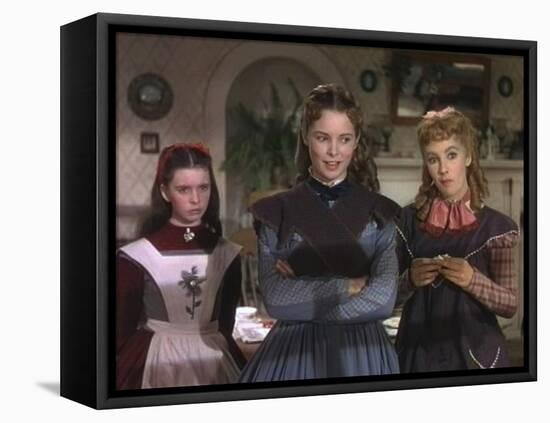 LITTLE WOMEN, 1949 directed by MERVYN LeROY Margaret O'Brien, Janet Leigh and Elizabeth Taylor (pho-null-Framed Stretched Canvas