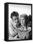 LITTLE WOMEN, 1949 directed by MERVYN LeROY Peter Lawford and Elizabeth Taylor (b/w photo)-null-Framed Stretched Canvas