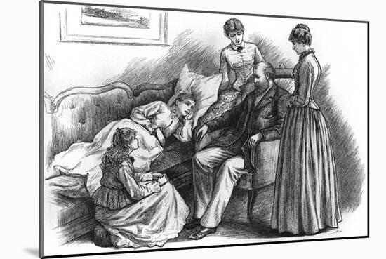 Little Women, Father-null-Mounted Art Print