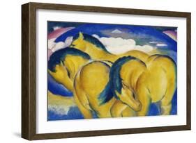 Little Yellow Horses, 1912-Franz Marc-Framed Giclee Print