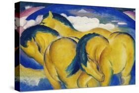 Little Yellow Horses, 1912-Franz Marc-Stretched Canvas