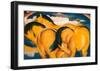 Little Yellow Horses, c.1912-Franz Marc-Framed Art Print