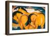 Little Yellow Horses, c.1912-Franz Marc-Framed Art Print