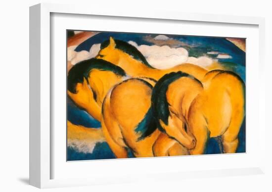 Little Yellow Horses, c.1912-Franz Marc-Framed Art Print