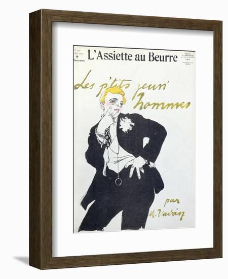 Little Young Gentlemen, Illustration from "L'Assiette Au Beurre," 1909-Miklos Vadasz-Framed Giclee Print