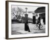 Littlebury Cylist-Fred Musto-Framed Photographic Print