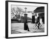 Littlebury Cylist-Fred Musto-Framed Photographic Print