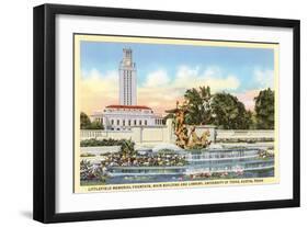 Littlefield Fountain, University of Texas, Austin-null-Framed Art Print