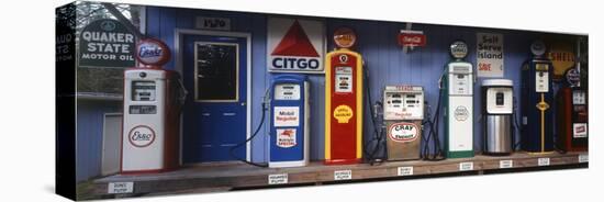 Littleton Historic Gas Station, New Hampshire, USA-Walter Bibikow-Stretched Canvas