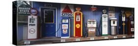 Littleton Historic Gas Station, New Hampshire, USA-Walter Bibikow-Stretched Canvas