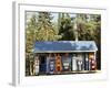 Littleton Historic Gas Station, New Hampshire, USA-Walter Bibikow-Framed Photographic Print