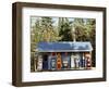 Littleton Historic Gas Station, New Hampshire, USA-Walter Bibikow-Framed Photographic Print