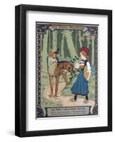 Litttle Red Riding Hood, 19th Century-null-Framed Giclee Print