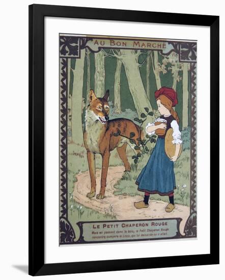 Litttle Red Riding Hood, 19th Century-null-Framed Giclee Print