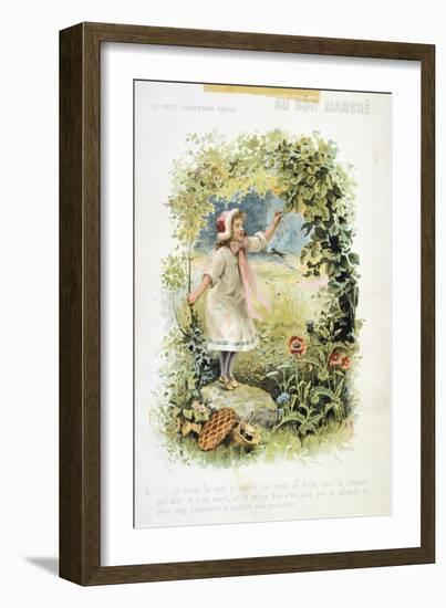 Litttle Red Riding Hood, 19th Century-null-Framed Giclee Print