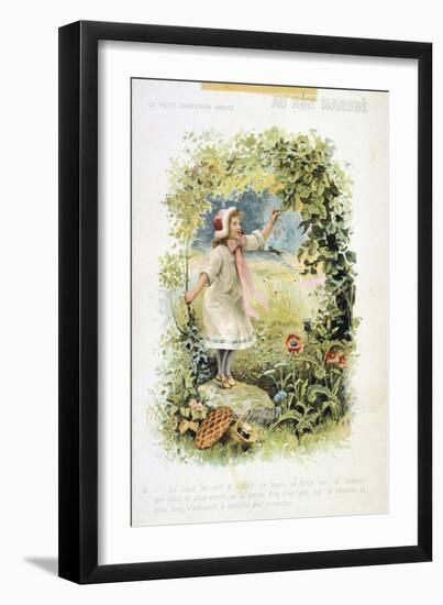 Litttle Red Riding Hood, 19th Century-null-Framed Giclee Print