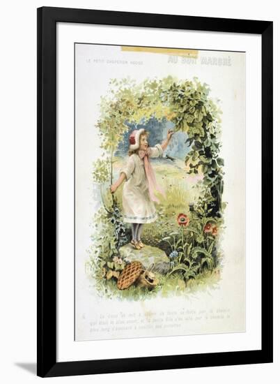 Litttle Red Riding Hood, 19th Century-null-Framed Giclee Print