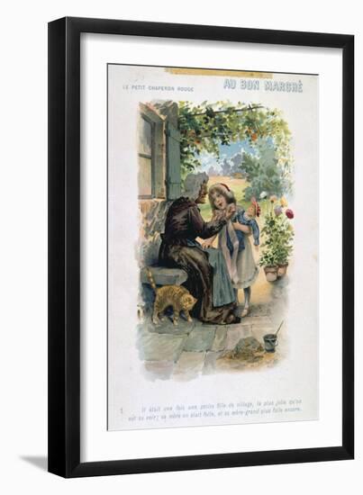 Litttle Red Riding Hood, 19th Century-null-Framed Giclee Print