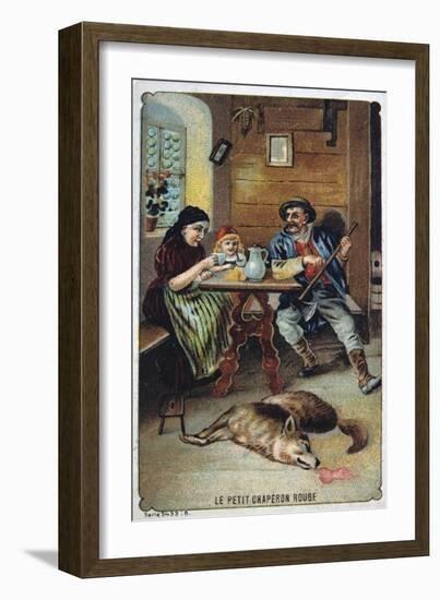 Litttle Red Riding Hood, 19th Century-null-Framed Giclee Print