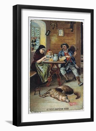 Litttle Red Riding Hood, 19th Century-null-Framed Giclee Print