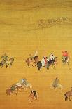 Kublai Khan (1214-94) Hunting, Yuan Dynasty-Liu Kuan-tao-Framed Stretched Canvas