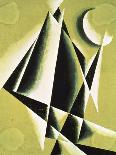 Red Triangles in Round-Liubov Sergeevna Popova-Giclee Print