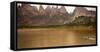 Liuijiaxia Reservoir Canyon Binglin Si Buddhist Temple Lanzhou, Gansu, China-William Perry-Framed Stretched Canvas