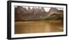 Liuijiaxia Reservoir Canyon Binglin Si Buddhist Temple Lanzhou, Gansu, China-William Perry-Framed Photographic Print