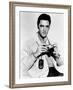 Live a Little, Love a Little, Elvis Presley Poses with His Leica Camera, 1968-null-Framed Photo