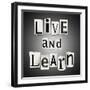 Live And Learn Concept-sam2172-Framed Art Print