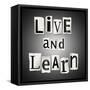 Live And Learn Concept-sam2172-Framed Stretched Canvas