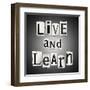 Live And Learn Concept-sam2172-Framed Art Print