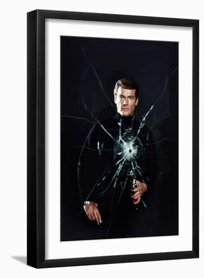 Live and Let Die, Roger Moore, 1973-null-Framed Premium Photographic Print