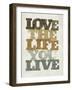 Live and Love II-null-Framed Art Print