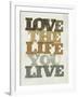 Live and Love II-null-Framed Art Print