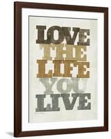 Live and Love II-null-Framed Art Print