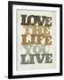 Live and Love II-null-Framed Art Print