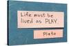 Live as Play-Yury Zap-Stretched Canvas