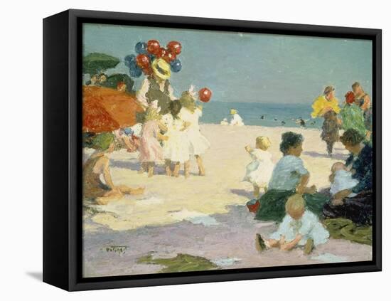 Live at the Beach-Edward Henry Potthast-Framed Stretched Canvas