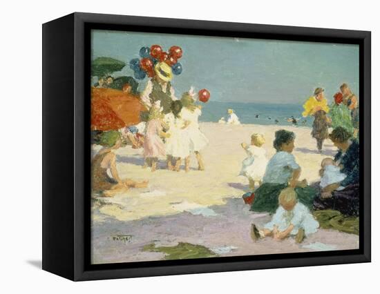 Live at the Beach-Edward Henry Potthast-Framed Stretched Canvas