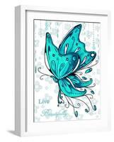 Live Beautifully-Megan Duncanson-Framed Giclee Print