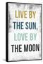 Live By the Sun Love by the Moon-PI Studio-Framed Stretched Canvas