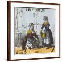 Live Eels!, Cries of London, C1840-TH Jones-Framed Giclee Print