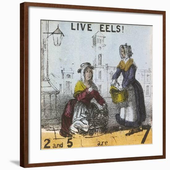 Live Eels!, Cries of London, C1840-TH Jones-Framed Giclee Print